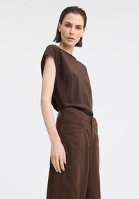 Morrison Aurora Silk Top - Espresso