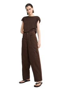 Morrison Aurora Silk Top - Espresso
