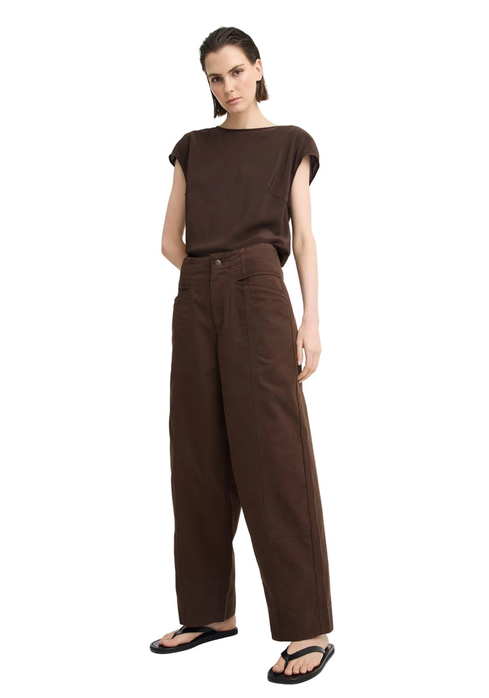 Morrison Aurora Silk Top - Espresso