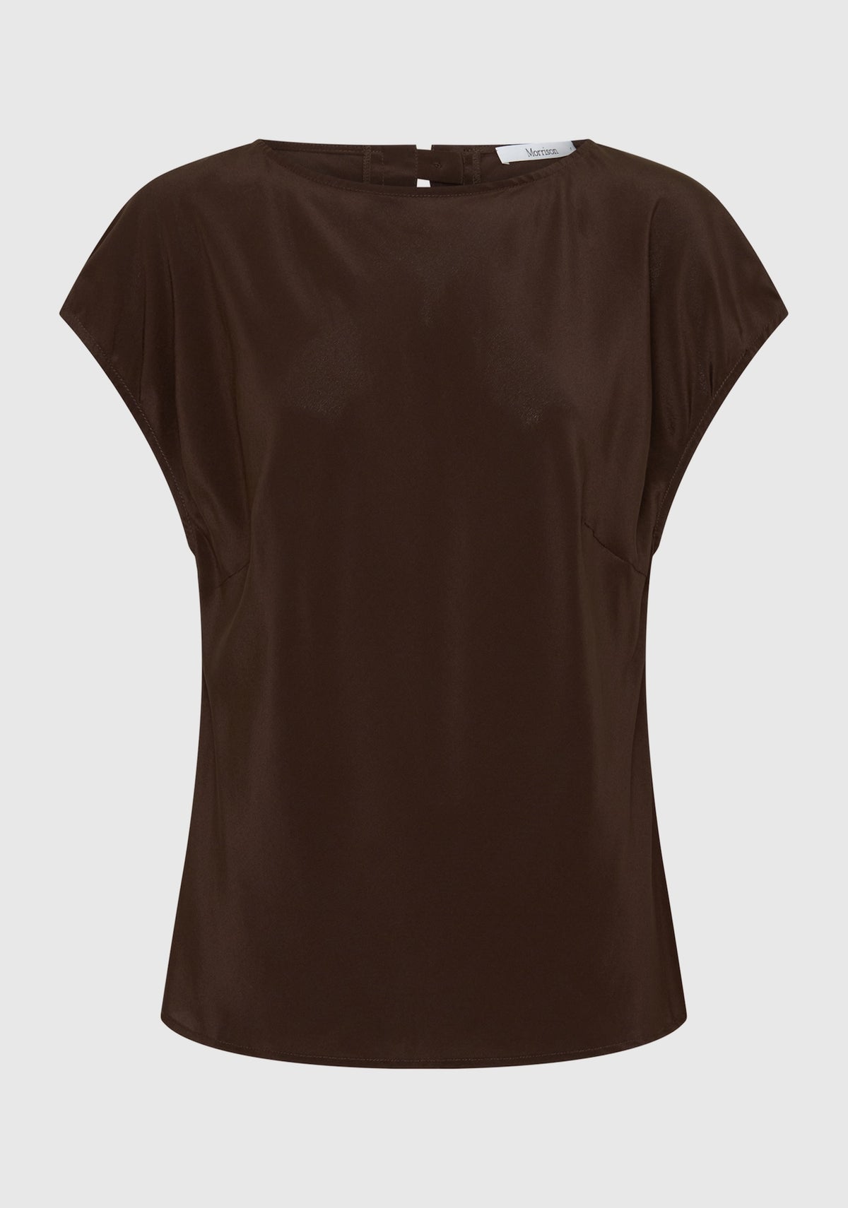 Morrison Aurora Silk Top - Espresso