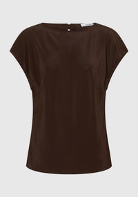 Morrison Aurora Silk Top - Espresso