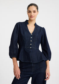 Morrison Hewitt Denim Top - Indigo