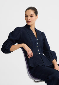Morrison Hewitt Denim Top - Indigo