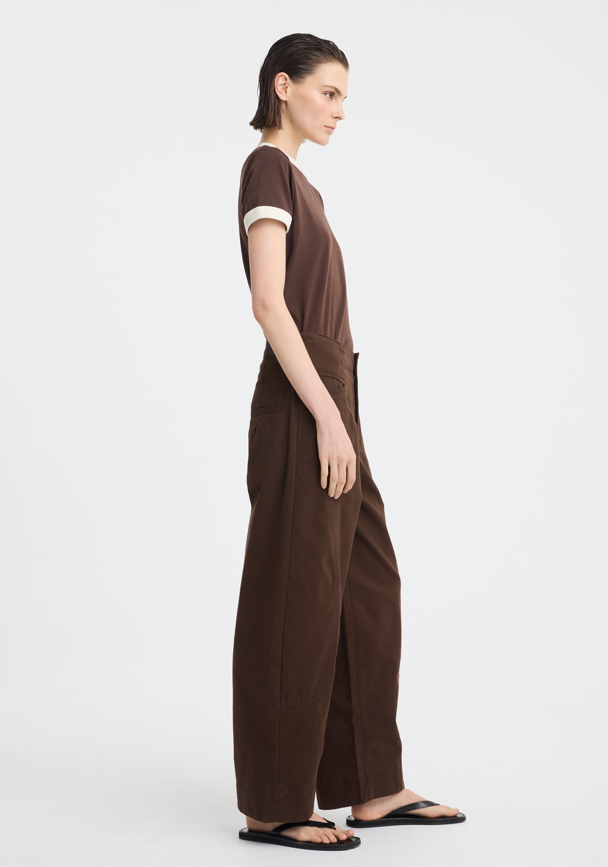 Morrison Marco Tee - Choc/Ecru