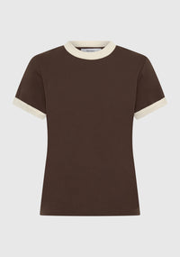Morrison Marco Tee - Choc/Ecru