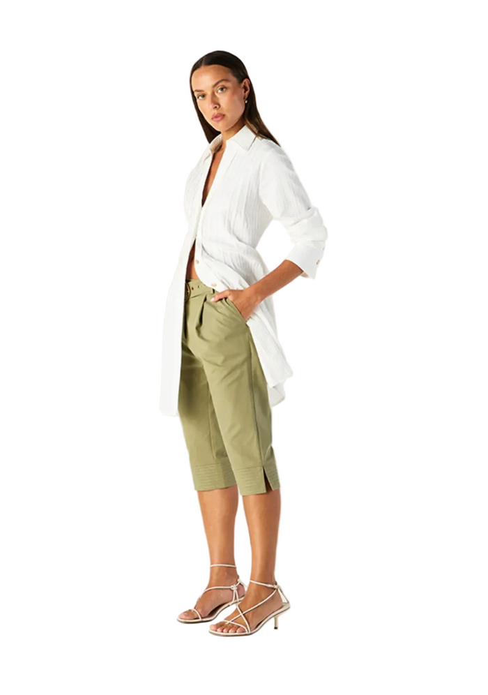 Mos The Label Mila Capri Pants - Olive