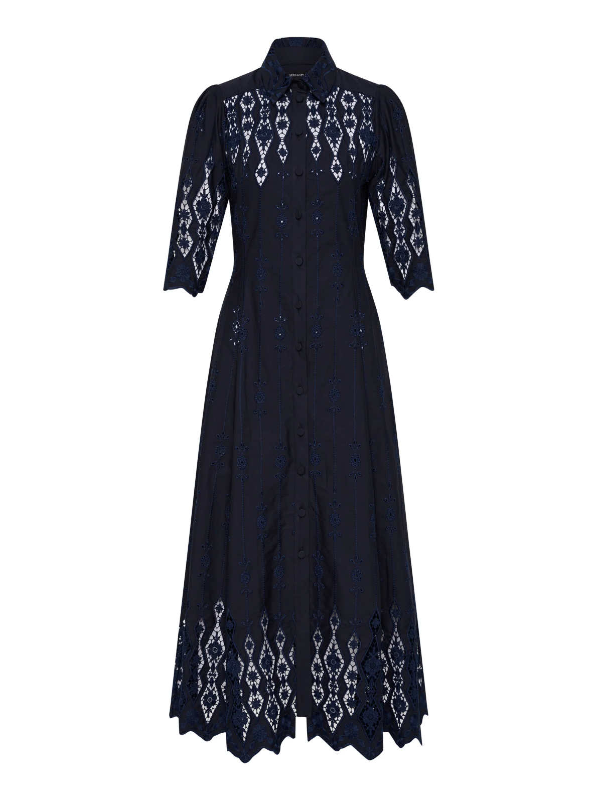 Moss & Spy Alice Shirt Dress - Navy