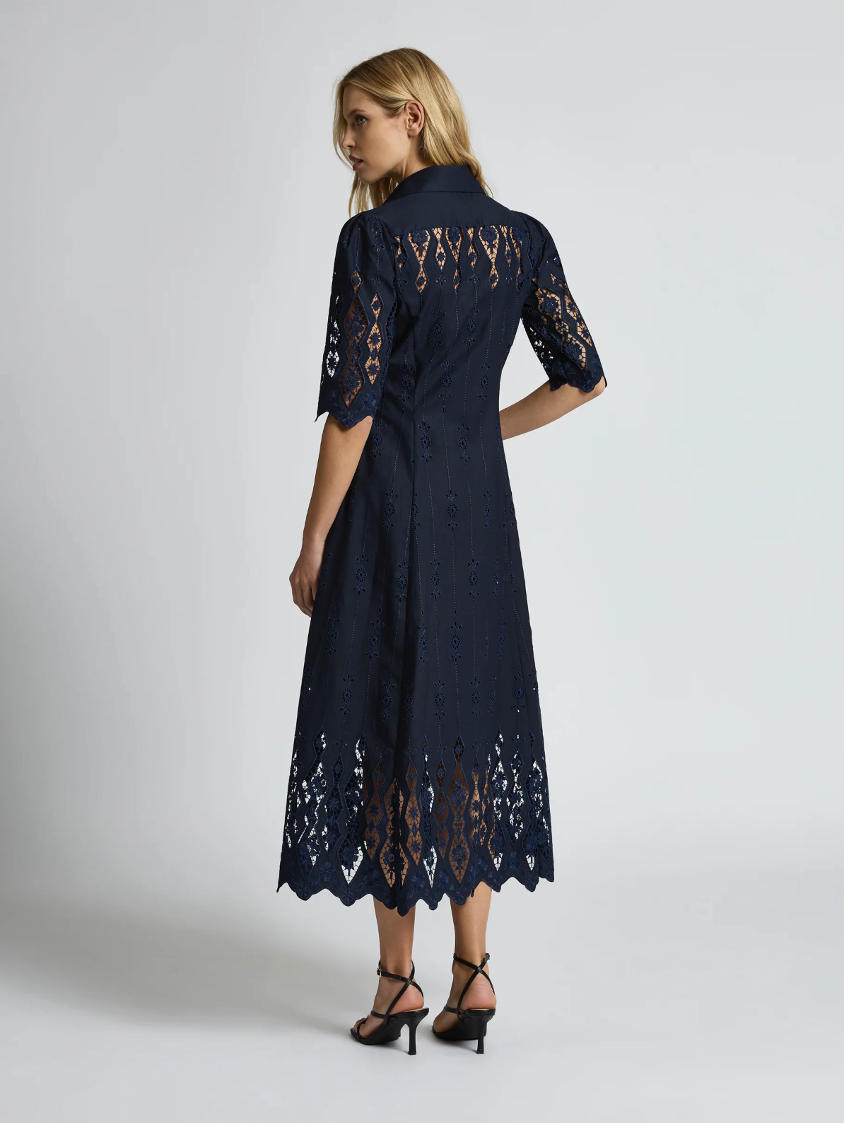 Moss & Spy Alice Shirt Dress - Navy