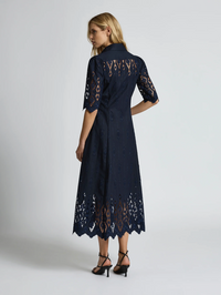 Moss & Spy Alice Shirt Dress - Navy