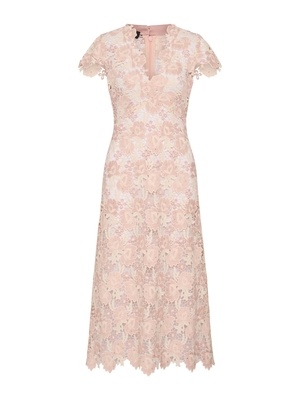 Moss & Spy Belinda Dress - Blush/Cream