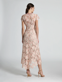 Moss & Spy Belinda Dress - Blush/Cream