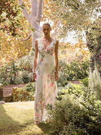 Moss & Spy Catalina Maxi Dress - Ivory/Floral