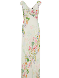 Moss & Spy Catalina Maxi Dress - Ivory/Floral