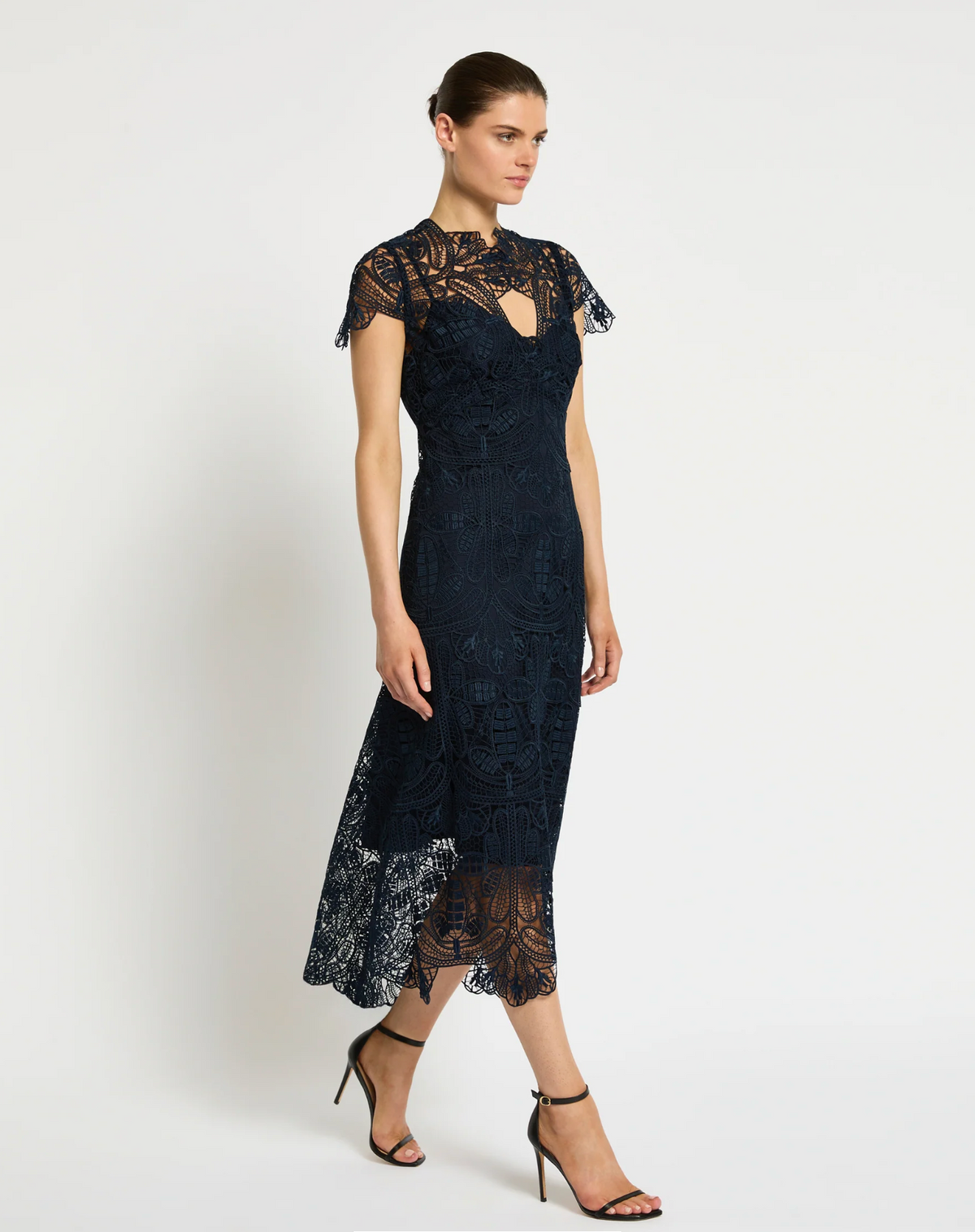 Moss & Spy Elise Midi Dress - Midnight