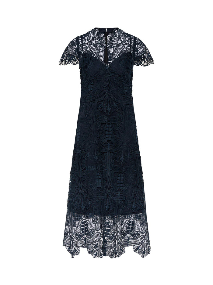 Moss & Spy Elise Midi Dress - Midnight