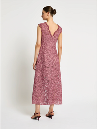 Moss & Spy Lily A-Line Dress - Garnet/Blush