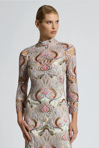 Moss & Spy Paloma Midi Dress - Sorbet/Nude