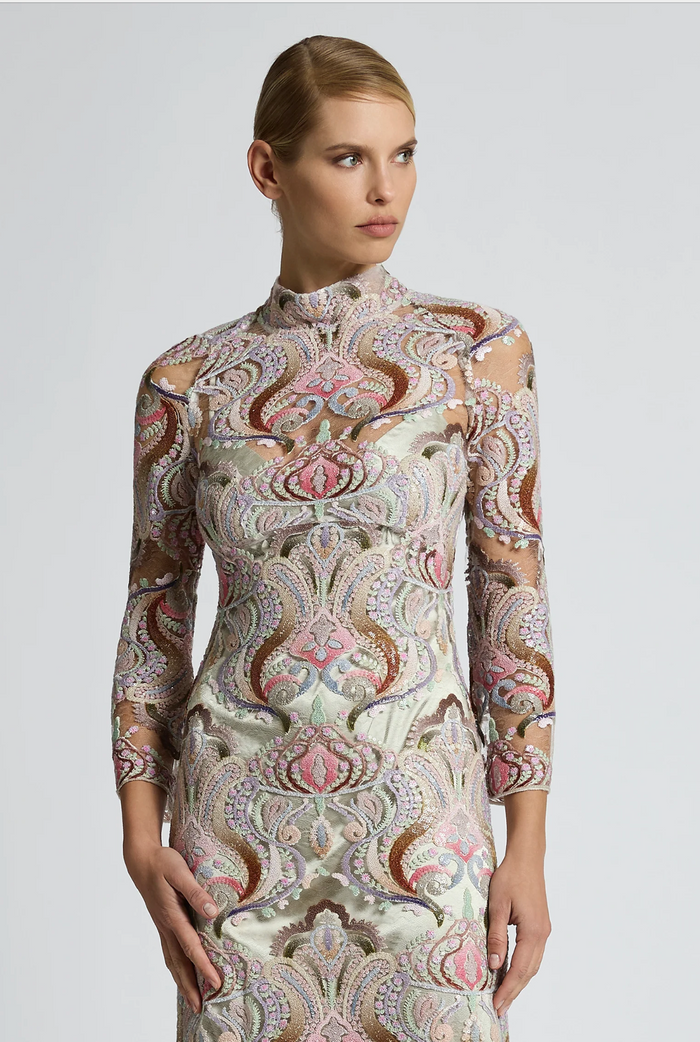 Moss & Spy Paloma Midi Dress - Sorbet/Nude