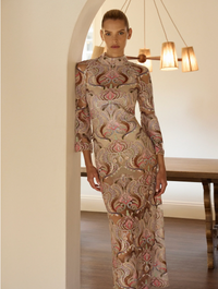Moss & Spy Paloma Midi Dress - Sorbet/Nude