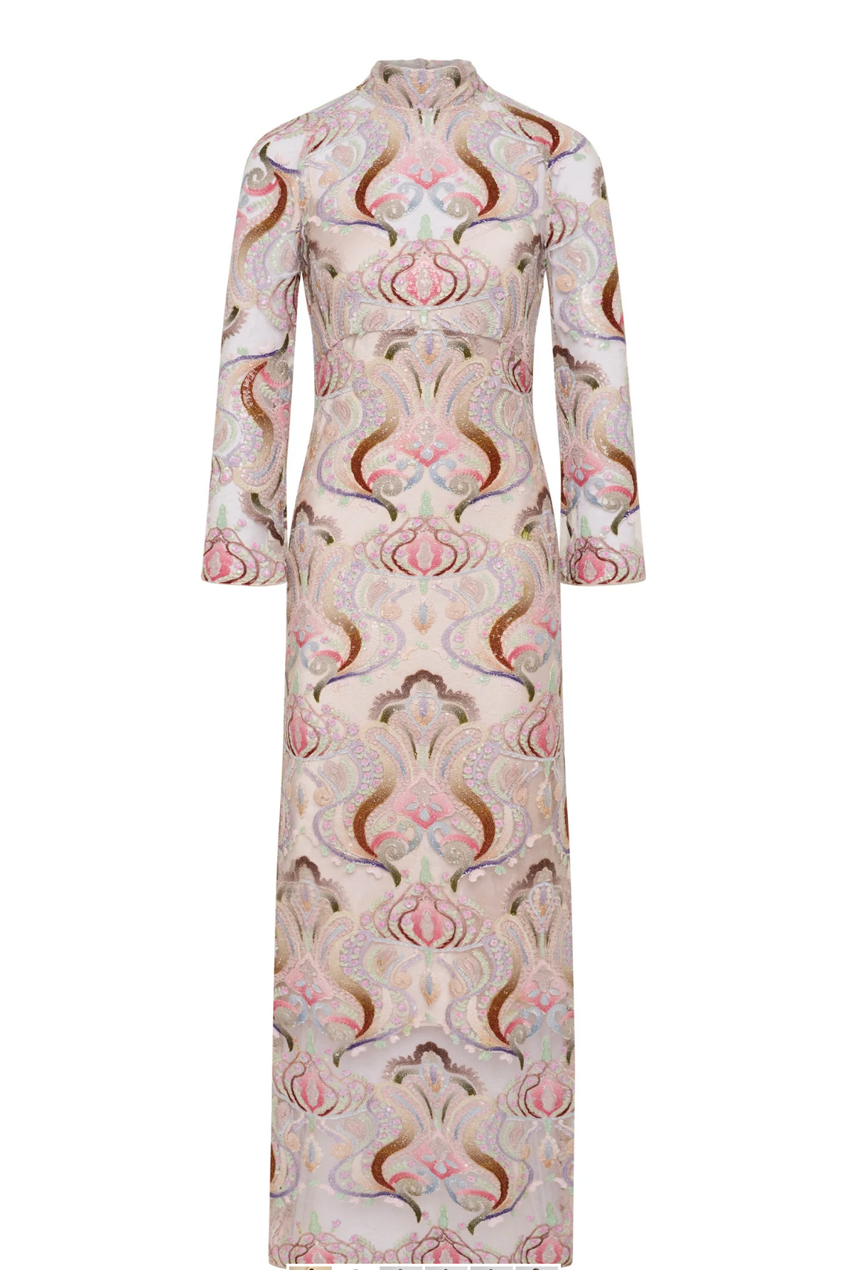Moss & Spy Paloma Midi Dress - Sorbet/Nude