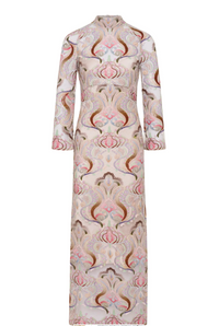 Moss & Spy Paloma Midi Dress - Sorbet/Nude