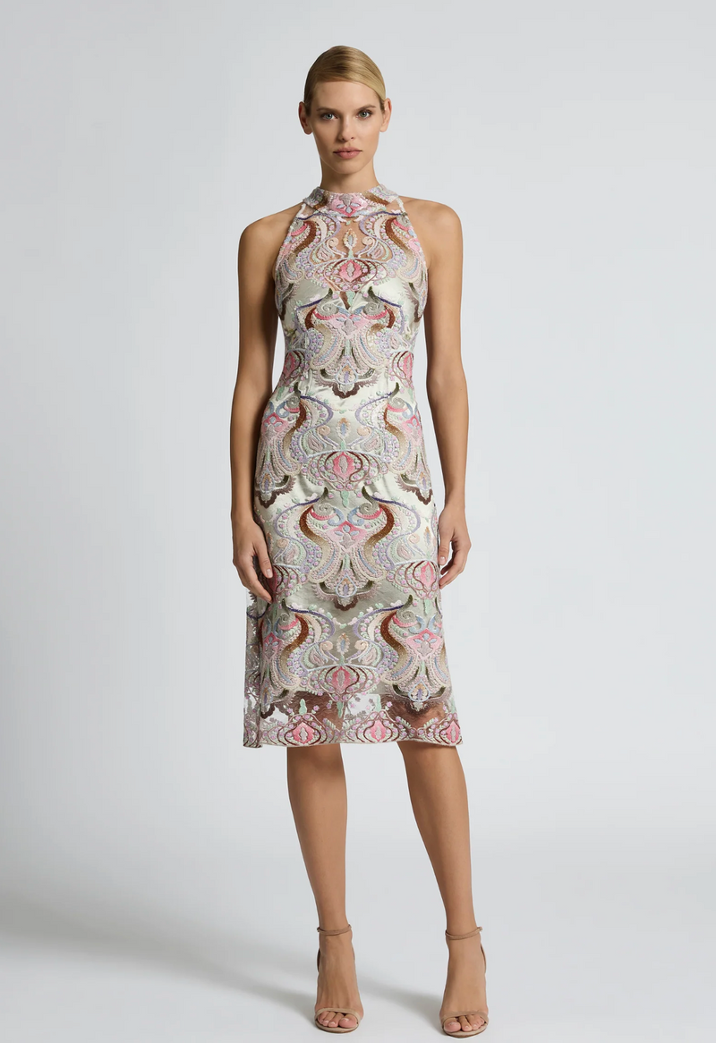 Moss & Spy Paloma Sleeveless Dress - Sorbet/Nude