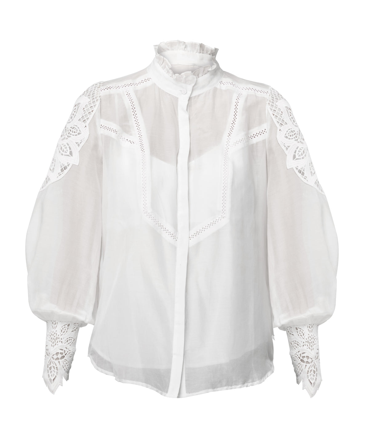Once Was Sevilla Cotton Silk Shirt - Blanca