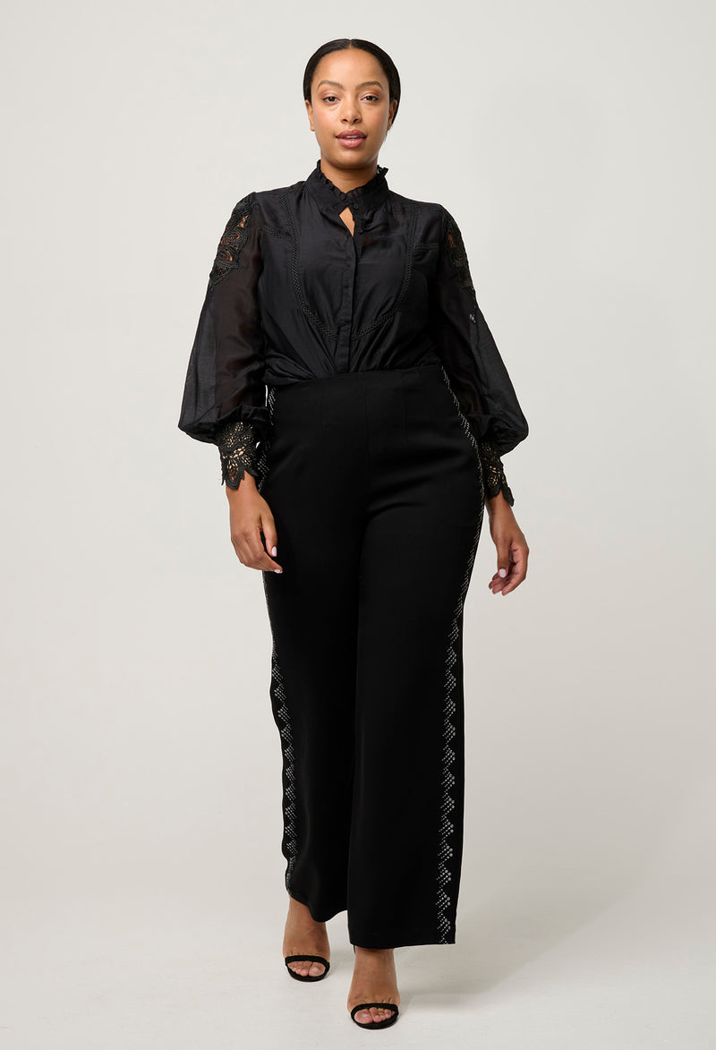 Once Was Sevilla Cotton Silk Shirt - Onyx