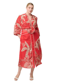 Once Was Audrey Placement Embroidered Blouse – Crimson Palms