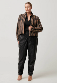 Once Was Rylie Reversible Jacket - Black/Bromegrass