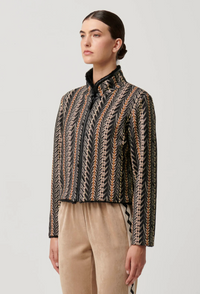 Once Was Rylie Reversible Jacket - Black/Bromegrass