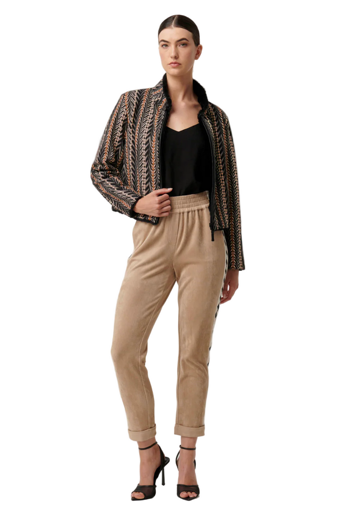 Once Was Rylie Reversible Jacket - Black/Bromegrass