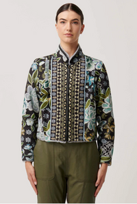 Once Was Rylie Reversible Jacket - Dalia Fields/Grey