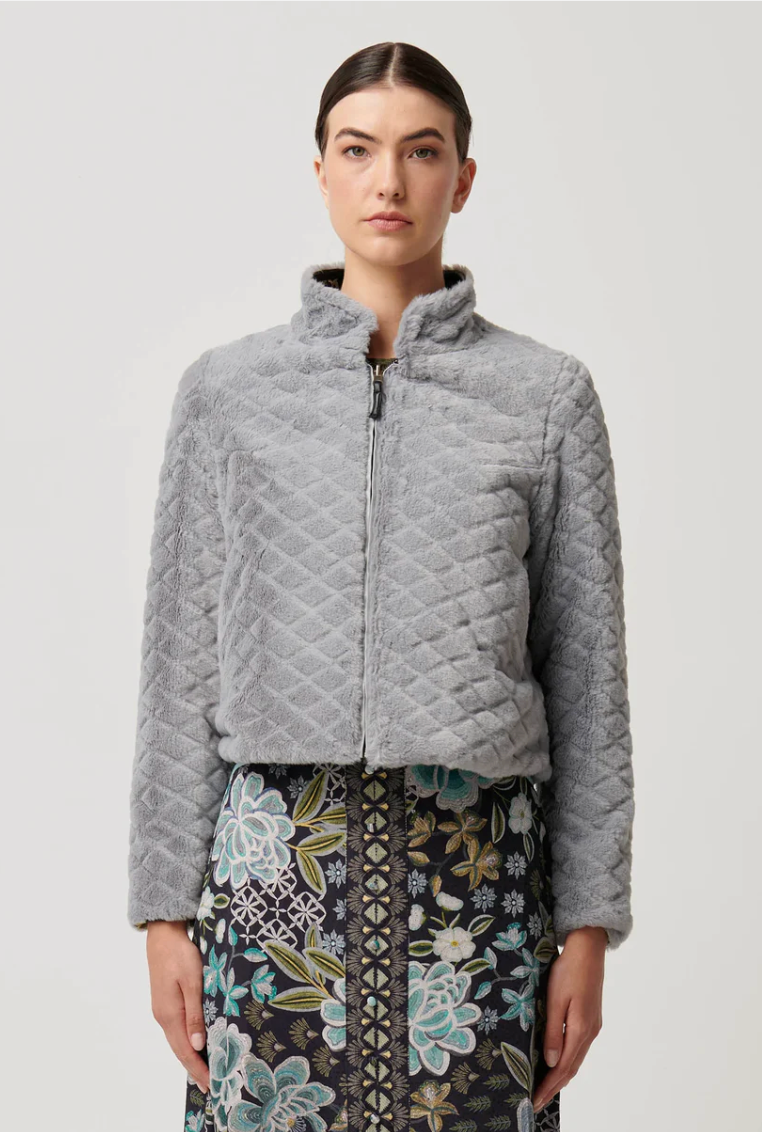 Once Was Rylie Reversible Jacket - Dalia Fields/Grey