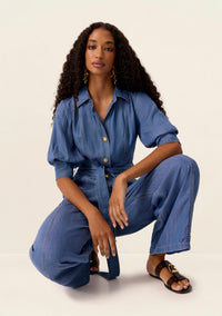 Mos The Label Mae Jumpsuit - Soft Indigo