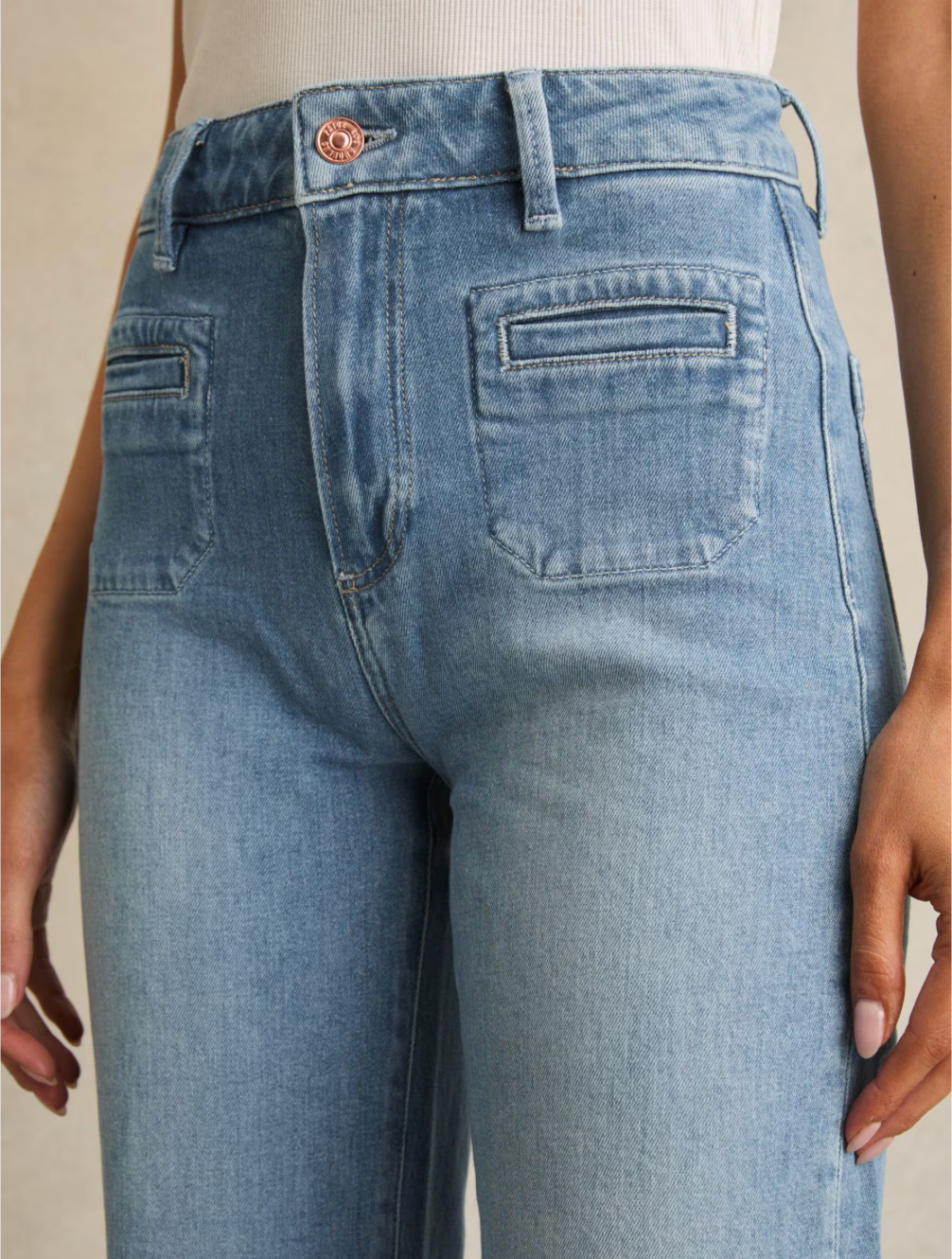 Paige Leenah With Patch Pockets Leg 34" Jean - Montpellier