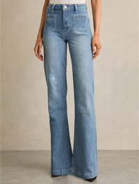 Paige Leenah With Patch Pockets Leg 34" Jean - Montpellier
