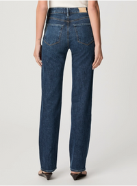 Paige Stevie Straight Leg With Seamed Belt Loops Jean - San Gabriel