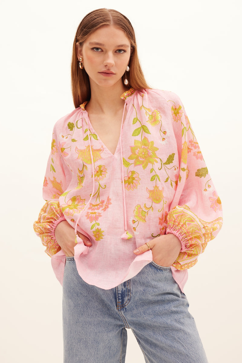Kate Ford Ruellia Tassel Blouse