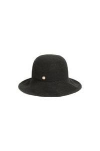 Seafolly Packable Raffia Bucket Hat - Black