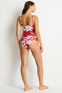 Sea Level Veridian Cross Front Multifit Singlet Top & Pants - Ruby