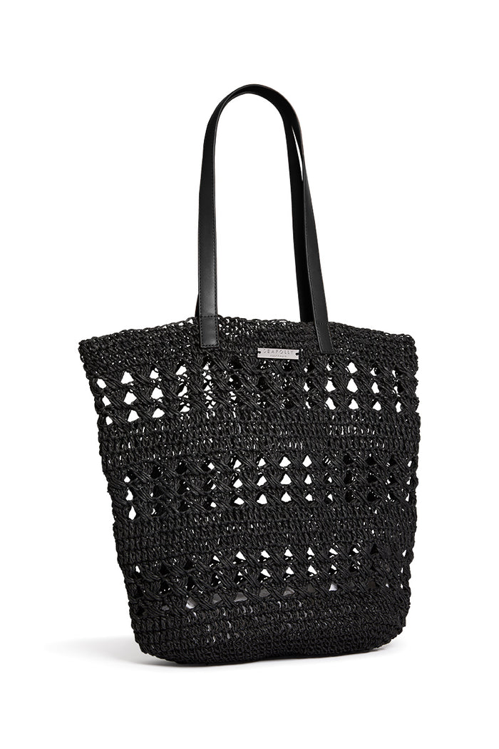 SEAFOLLY EVE WOVEN TOTE - BLACK - ESCAPE CLOTHING
