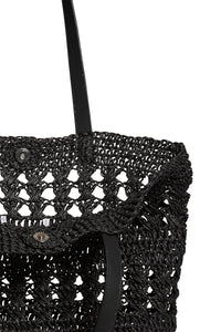 SEAFOLLY EVE WOVEN TOTE - BLACK - ESCAPE CLOTHING