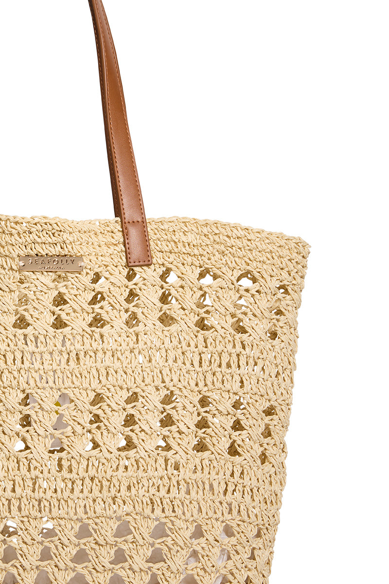 SEAFOLLY EVE WOVEN TOTE - NATURAL -  ESCAPE CLOTHING