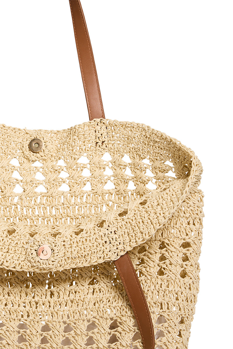 SEAFOLLY EVE WOVEN TOTE - NATURAL -  ESCAPE CLOTHING