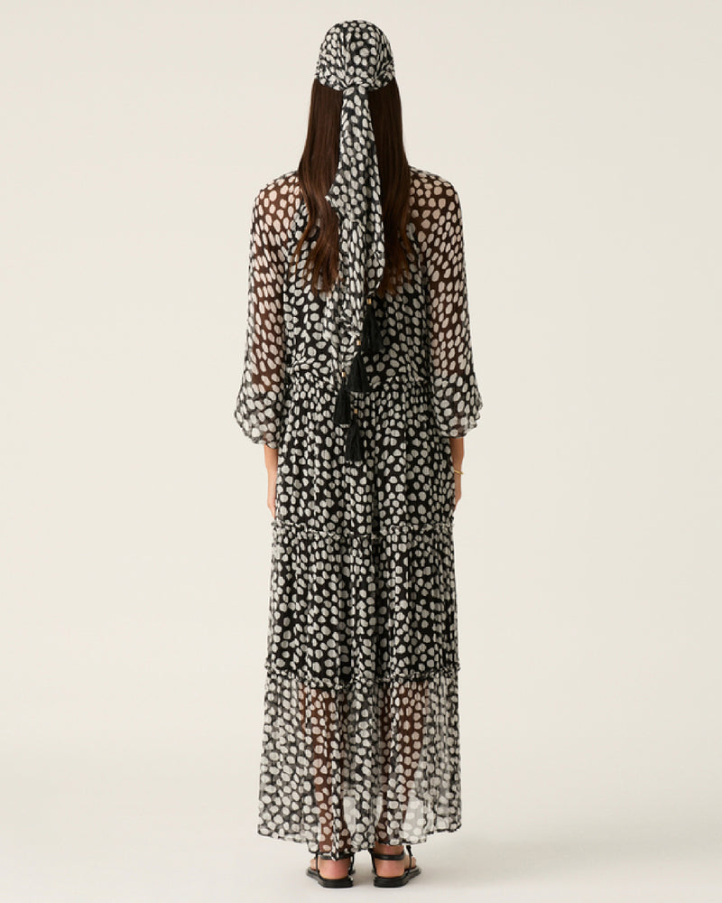 Mos The Label Ava Spots Midi Dress - Spots Print