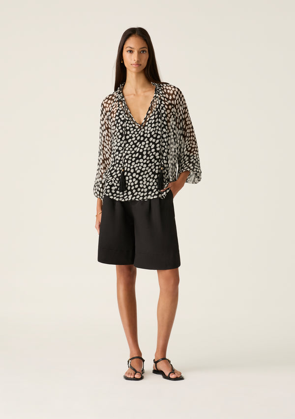 Mos The Label Ava Spots Blouse - Spots Print