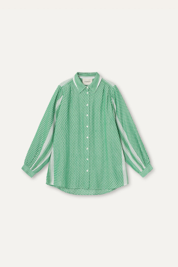 SUMMERY COPENHAGEN GAIA SHIRT - FERN GREEN - ESCAPE CLOTHING