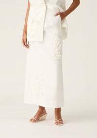 Mos The Label Athena Maxi Skirt- White