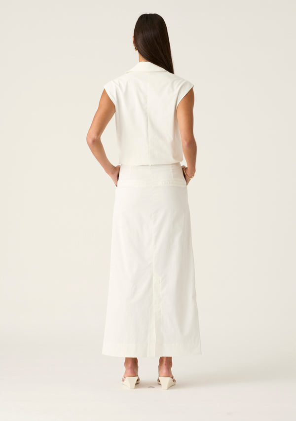 Mos The Label Athena Maxi Skirt- White